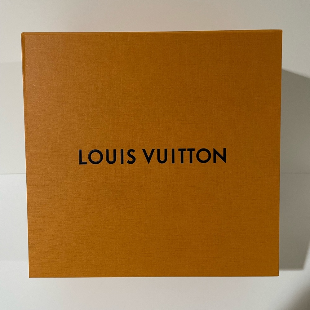 Empty Louis Vuitton Orange Magnetic Box